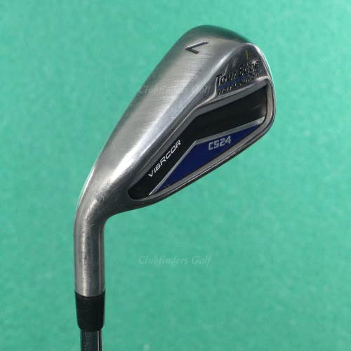 LH Tour Edge Hot Launch C524 Single 7 Iron TT Elevate MPH 95 Steel Stiff