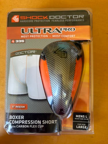 White Large Men's Shock Doctor Compression (New)