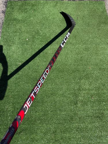 Senior CCM JetSpeed FT5 Pro Hockey Stick Right Handed Toe Pattern 85 Flex Pro Stock (Used)