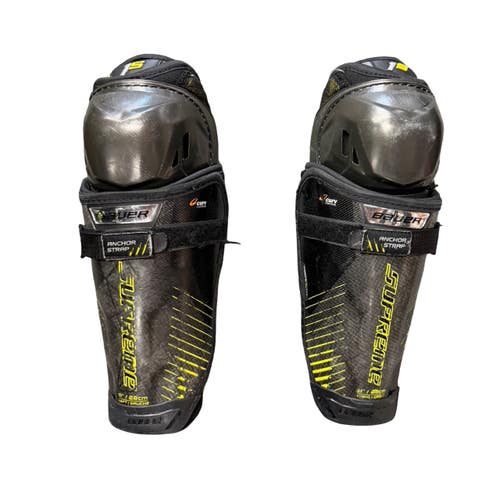 Used Bauer SUPREME 1S Intermediate Shin Guards Black 11" 10299-S000313547