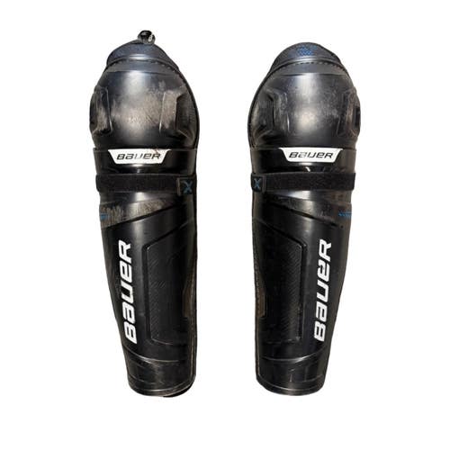 Used Bauer X Senior Shin Guards Black 16" 10299-S000313294