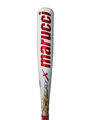 Used Marucci MJBBCX BB/SB USSSA 2 3/4 Bat White And Red 25" 11835-S000211445
