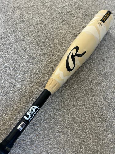 2025 Rawlings Icon Composite USABat Certified Bat (-12) 17 oz 29" (Used)
