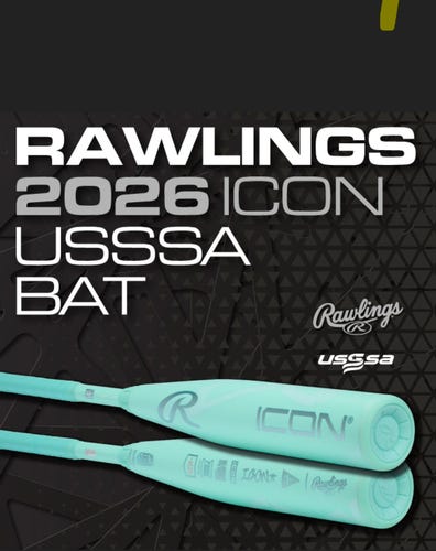 2026 Rawlings Icon Composite USSSA Certified Bat (-8) 24 oz 32" (New)