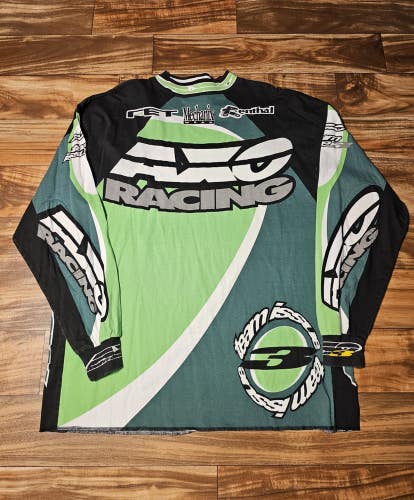 Vintage 1990s AXO Motocross Dirtbike Racing Team Issued Sport Jersey Size XL