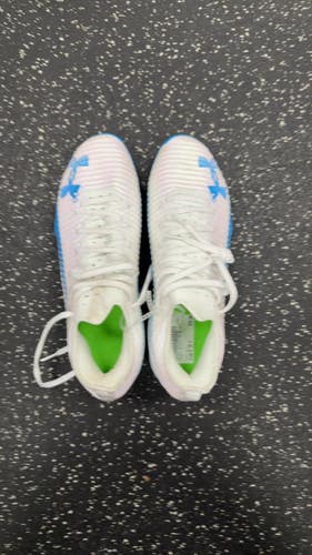 Used Under Armour BLUR PRO Adult FB Cleats White Senior 10.5 11849-S000043858