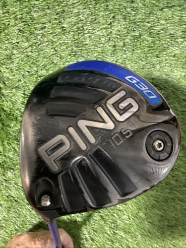Ping G30 Lefthanded LH Driver 10.5* With Senior Flex Graphite Shaft