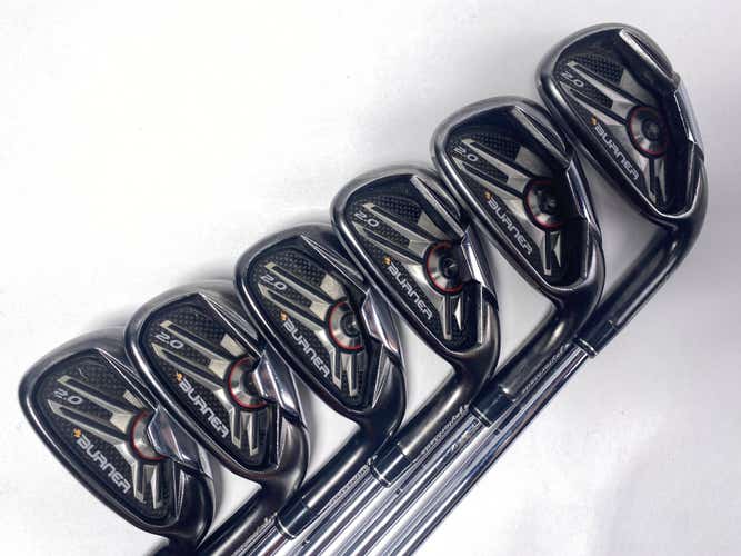 TaylorMade Burner 2.0 Iron Set 5-PW DG R300 Regular Steel Mens RH +1''