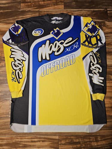 Vintage Moose Offroad 1990s Motocross Dirtbike Racing Sports Jersey Size XXL