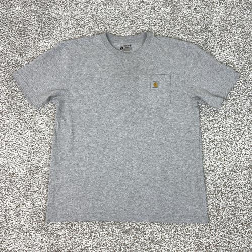 Carhartt Shirt Men Medium Gray Loose Fit Pocket Mall of America Graphic Workwear