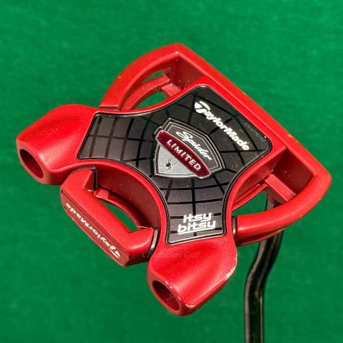 TaylorMade Spider Limited Red Itsy Bitsy 35" DB Putter Golf Club W/ Headcover