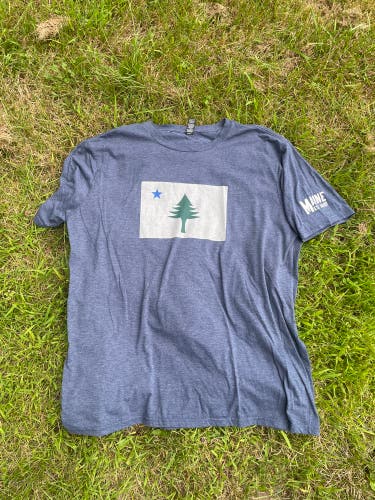 Blue XXL Men's  Maine flag Shirt (Used)
