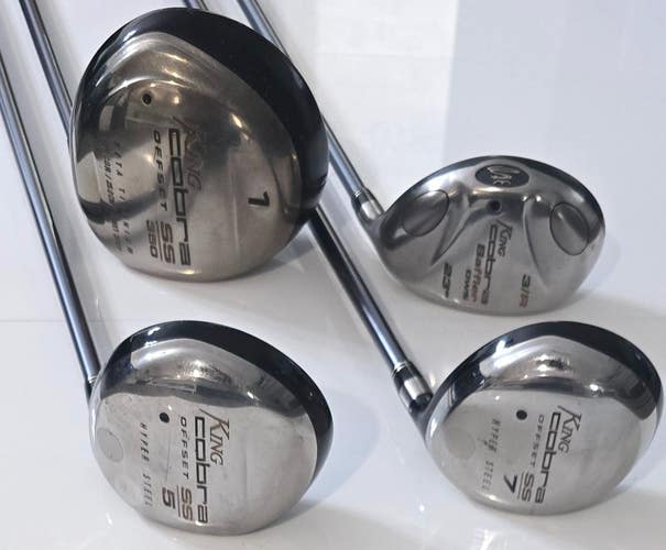 NICE!!! Cobra Women's Set Driver, 7 Wood, 5 Wood, 3 Hybrid / Ladies Flex GRAPHIT