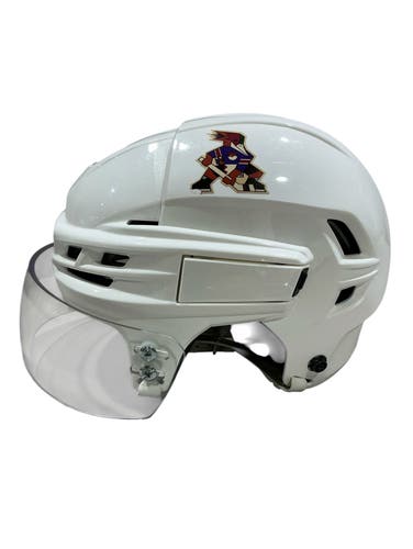 White Medium CCM Tacks 910 Helmet Pro Stock (Used) 1658