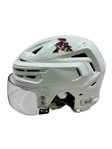 White Medium Bauer RE-AKT 3D Helmet Pro Stock (Used) 1663