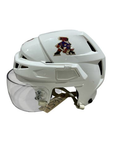 White Small CCM Vector V08 Helmet Pro Stock (Used) 1651