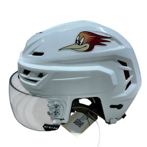 White Medium CCM Tacks 710 Helmet Pro Stock (Used) 1653