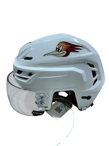 White Medium CCM Tacks 710 Helmet Pro Stock (Used) 1653