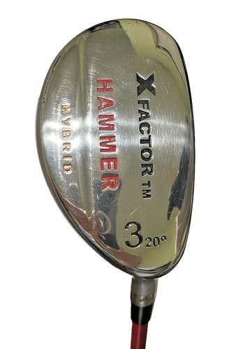 X Factor Hammer 3 Hybrid 20* RH Senior Flex Graphite 41" Nice Max-Feel Grip