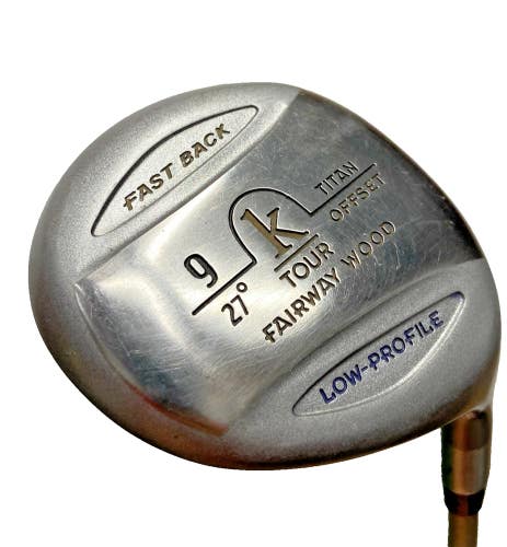 K Tour Fast Back Titan Offset 9 Wood 27* RH Minus 1" Ladies Graphite 38.5"