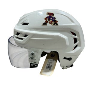 White Medium CCM Tacks 710 Helmet Pro Stock (Used) 1660