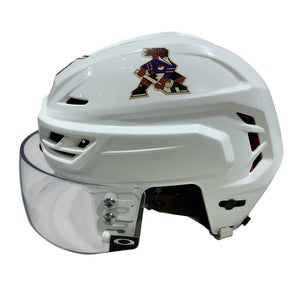 White Small CCM Tacks 710 Helmet Pro Stock (Used) 1656