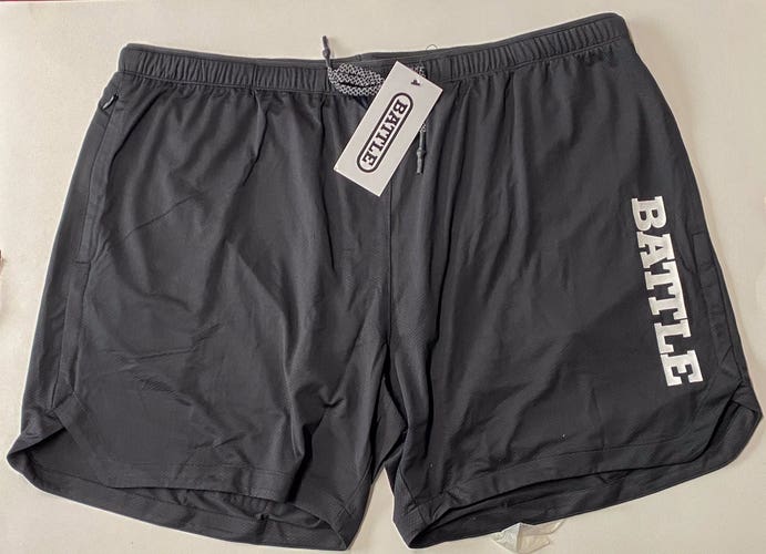 Brand New Battle Fly Shorts 2.0 –Black– Adult XXL