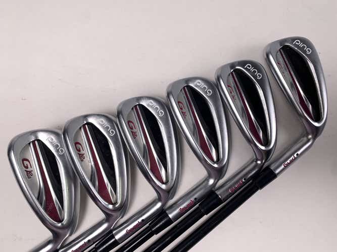 Ping G LE 2 Womens Iron Set 6-PW+GW Black Dot Fujikura Vista Pro 50 Senior RH