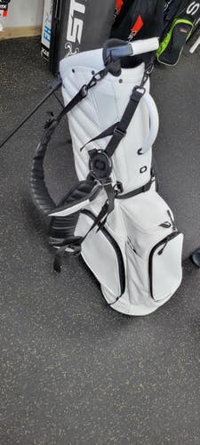 Used Ogio LEATHER SHADOW STAND BAG Mens Stand Bag White 11497-S000161203