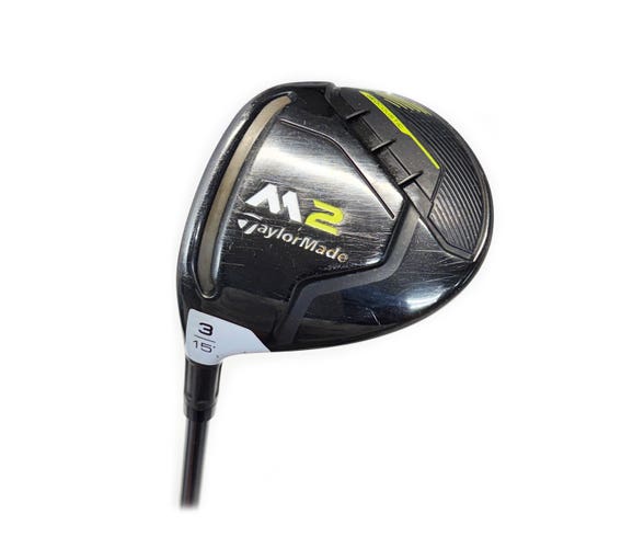 LH TaylorMade 2017 M2 15* 3 Wood Graphite REAX 55g Regular Flex