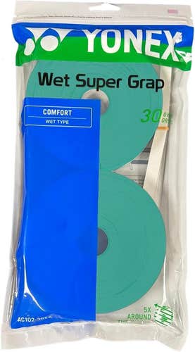 Yonex Wet Super GRAP Tennis Racquet Overgrip (Green) – 30-Pack in Multipacks