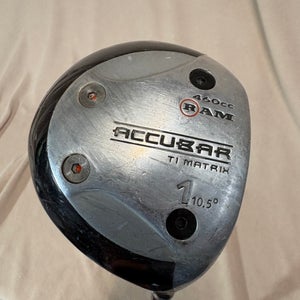 Men's RAM Accubar Right Handed Driver Regular Flex 10.5 Loft Graphite Shaft 43.5" (Used)