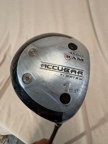 Men's RAM Accubar Right Handed Driver Regular Flex 10.5 Loft Graphite Shaft 43.5" (Used)