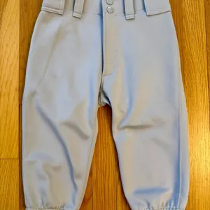 Two Pairs Mizuno Youth Baseball Pants, Medium, one short, one long (but hemmed from original length)