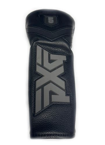 PXG Parsons Xtreme Golf Black/Silver/Grey W/Cart Magnet 5 Wood Headcover