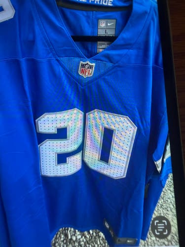 Blue Large Adult Unisex Nike Jersey (New) Barry Sanders NFL Jersey