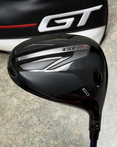 Titleist GT2 Driver 10* Fujikura Ventus TR Blue Velocore Stiff Flex w/ Headcover