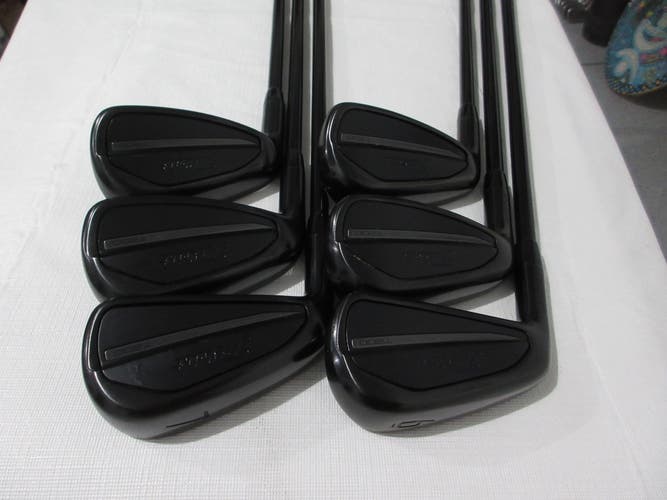 Left-Handed Titleist T200 23 Black Iron Set - 6-PW, GW - Senior Graphite - MINT