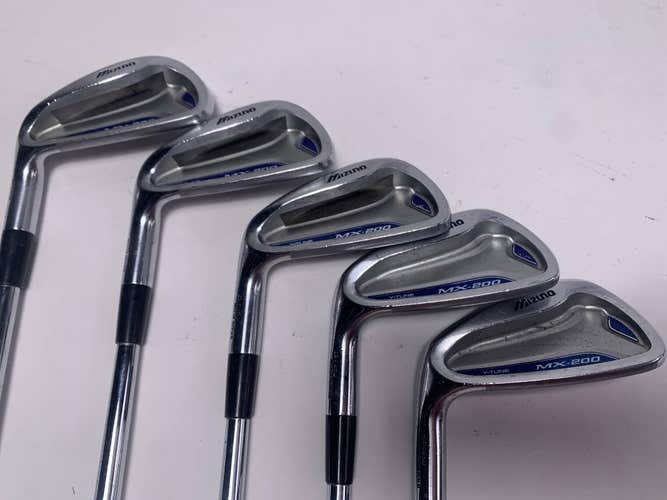 LEFTY Mizuno MX 200 Iron Set 5-9 Dynalite Gold XP R300 Regular LH +1/2''