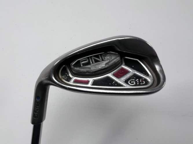 LEFTY Ping G15 Pitching Wedge PW Blue Dot 1* Up AWT Regular Steel Mens LH