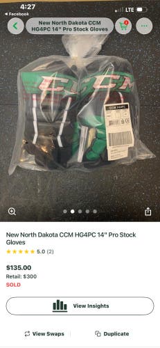 CCM HG4PC Gloves 15" (New)