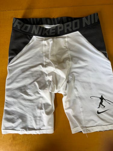 White XL Boys Nike Compression (Used)