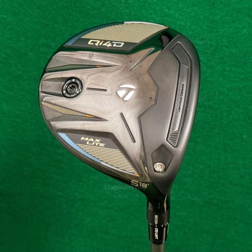 TaylorMade Qi4D MAX Lite 18 5 Fairway Wood Mitsubishi REAX 45 Seniors w /HC