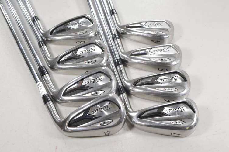 Titleist 718 AP1 4-PW,48 Iron Set AMT Red R300 Regular Flex Steel #226329