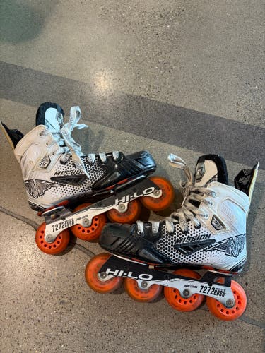 Junior Mission Inhaler FZ-3 Inline Skates Extra Wide Width Size 4.5 (Used)
