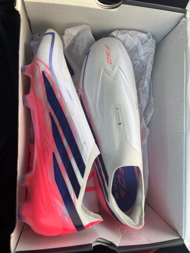 White Men's Size M 11.0 (W 12.0) Adidas F50 Elite Molded Cleats Cleats (Used)