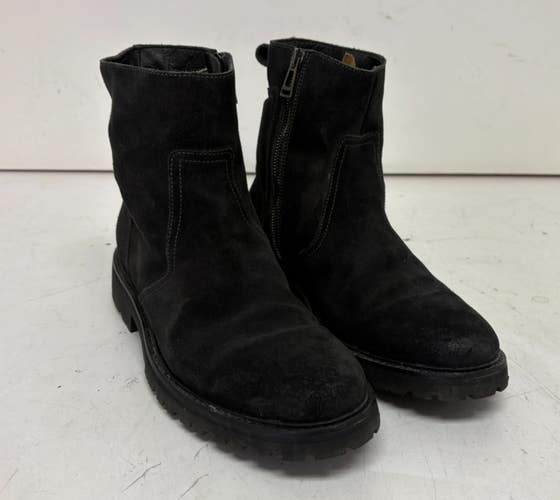 Belstaff Attwell Black Suede Leather Side-Zip Boots EU 41 US Men's 8 EXCELLENT