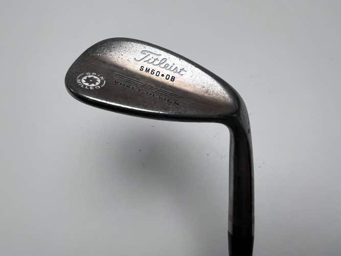 Titleist Vokey Spin Milled Oil Can Wedge 60* 8 Bounce Wedge Steel Mens RH