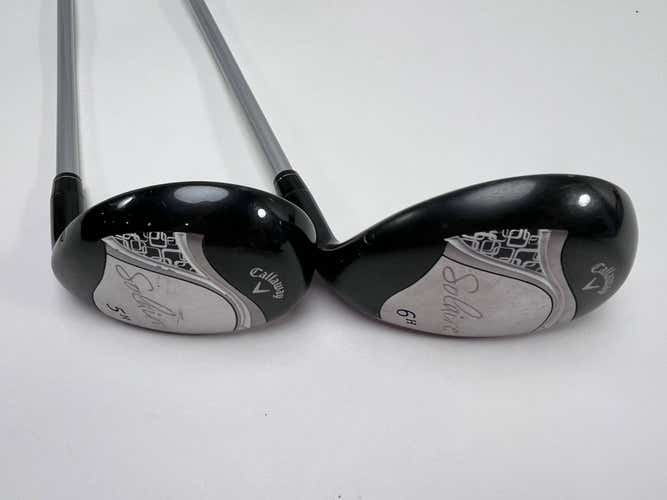 Callaway Solaire 5 & 6 Hybrid Set 25* 28* Ladies Graphite Womens RH