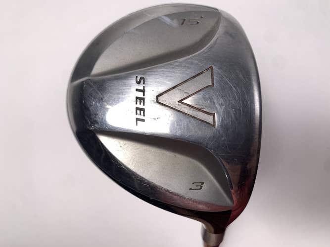 TaylorMade V Steel 3 Fairway Wood 15* MAS2 Stiff Graphite Mens RH